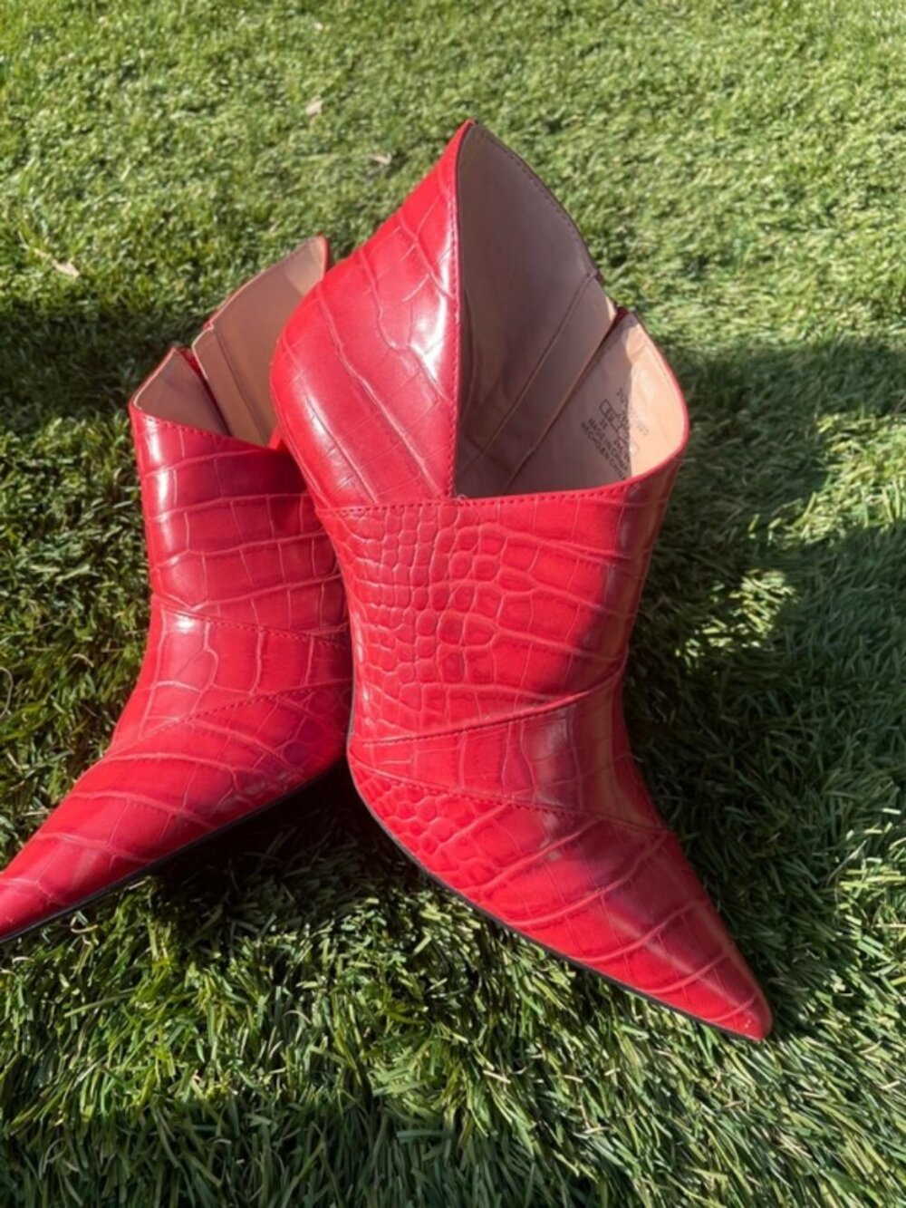 Red sassy boots